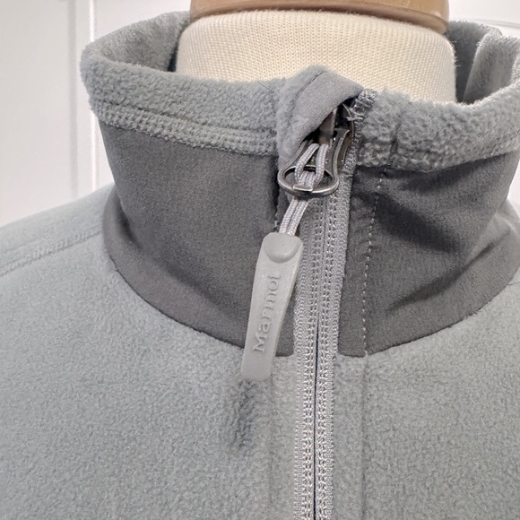 Men's Marmot Reactor Fleece Vest Gray Size Large - Picture 3 of 13